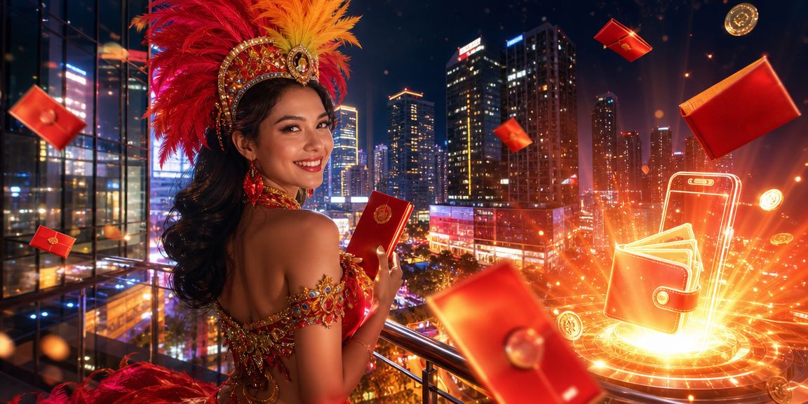 777pup Live Casino with Makati CBD skyline and red envelope bonus